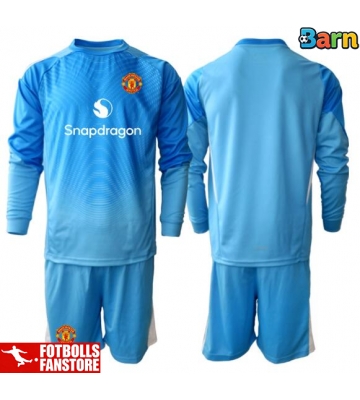 Manchester United Målvakt Hemmatröja Barn 2025-26 Långärmad (+ Korta byxor)